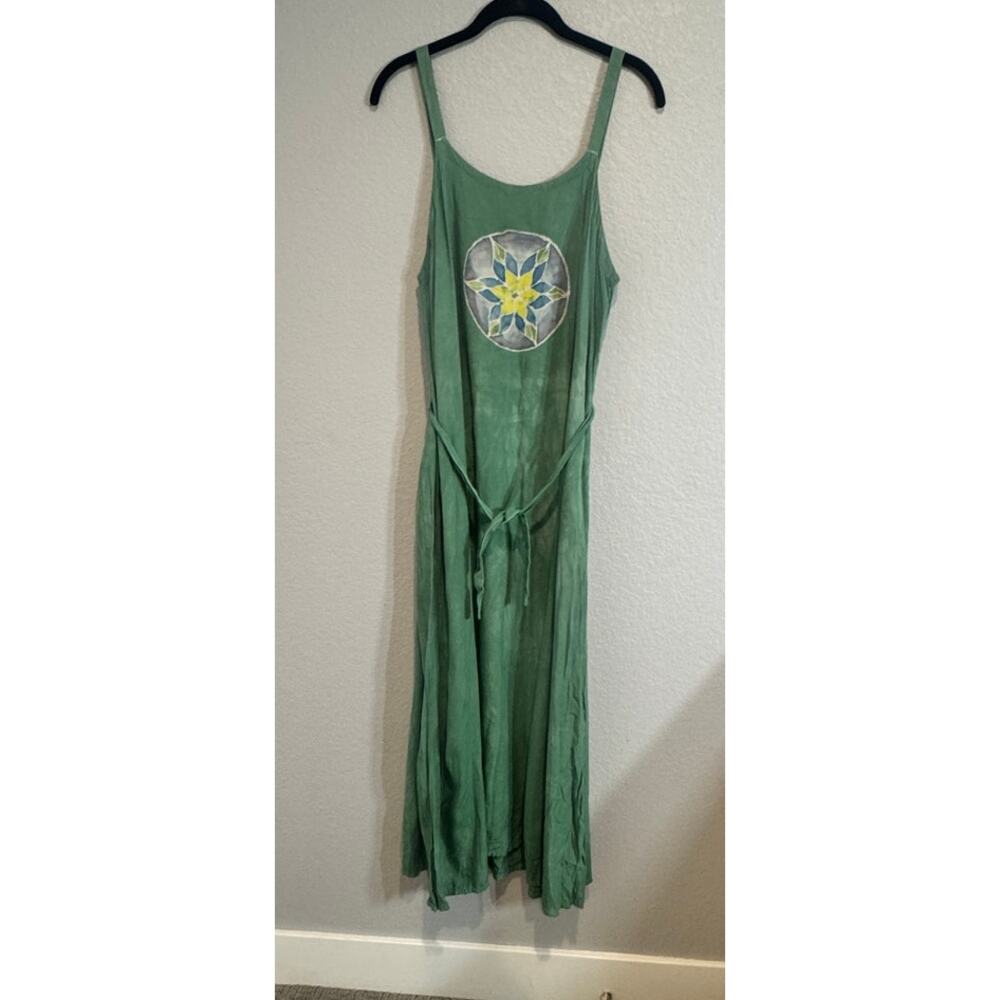 Dharma‎ Trading Co dress, green M boho, festival** see wear, sundress